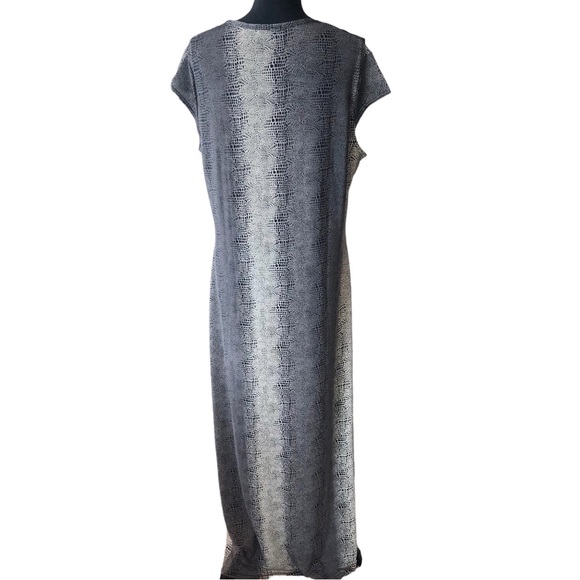 Rogers & Rogers reptile snake print Pullover Maxi 16 US 12 L - Picture 2 of 10